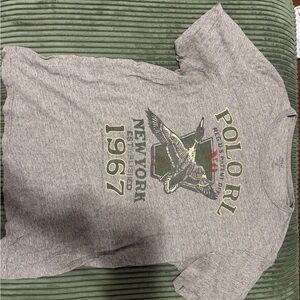 Polo by Ralph Lauren Gray Graphic Tee